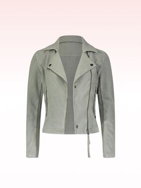 New ANTHROPOLOGIE MARRAKECH Sea mist Ashley feeway moto jacket (Sz S)